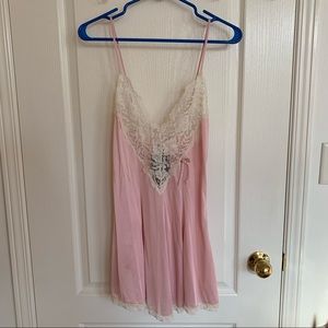 Vintage 1980’s Night Slip Dress - Baby Pink - XS/S